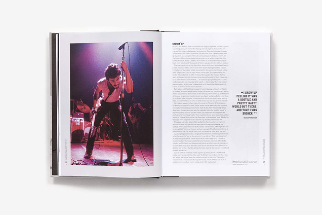 “In Bruce Springsteen: The Stories Behind the Songs, longtime Rolling Stone writer Brian Hiatt digs into the writing and recording of these songs and all the others on Springsteen’s studio albums, from 1973’s Greetings from Asbury Park, N.J. to 2014’s High Hopes (plus all the released outtakes), and offers a unique look at the legendary rocker’s methods, along with historical context, scores of colorful anecdotes, and more than 180 photographs.”